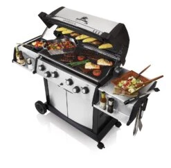 Broil King Sovereign 490 XL Gasgrill Inkl. Drehspieß + Grillfürst Fettschiene -Party-Bbq 21506 broil king sovereign 490 xl einsatz
