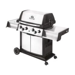 Broil King Sovereign 490 XL Gasgrill Inkl. Drehspieß + Grillfürst Fettschiene -Party-Bbq 21506 broil king sovereign 490 xl seitlich