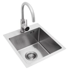 BULL Spülbecken In Der Größe S, 33 X 33 X 20 Cm, Inkl. Wasserhahn (für Warm/kalt) -Party-Bbq 21619 Bull Spuelbecken Groesse S Edelsta 3 1613487076