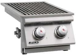 BULL Einbau Seitenbrenner Double / Edelstahl / Slide-In -Party-Bbq BULL Einschub Seitenbrenner Double Side links