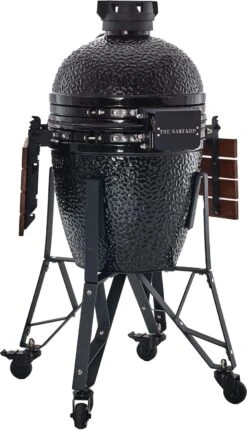 The Bastard Keramikgrill Classic Medium - Complete - Schwarz Glänzend - Modell 2023 -Party-Bbq Bastard Grill Medium Complete Rueckseite BC203