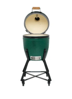 Big Green Egg Small Keramikgrill Starter - Paket -Party-Bbq Big Green Egg Small in Nest deckel offen