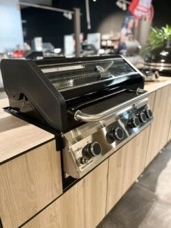 Grillfürst G490G 4-Brenner Einbaugrill - Black Edition - Mit Heckbrenner Und Gusseisen Rosten -Party-Bbq Grillfuerst Einbaugrill G490 Outdoor Kueche
