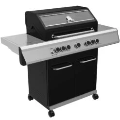 Grillfürst G520G 5-Brenner Gasgrill Mit Hochtemperaturbrenner, Heckbrenner Und Gusseisen Rosten