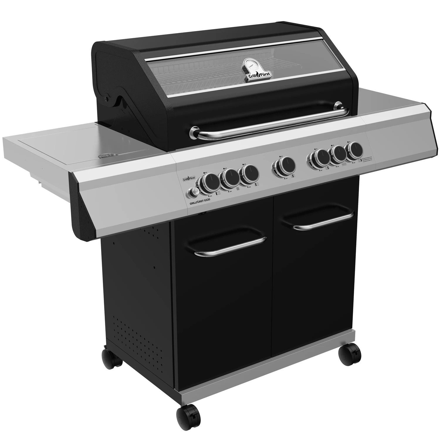 Grillfürst G520G 5-Brenner Gasgrill Mit Hochtemperaturbrenner, Heckbrenner Und Gusseisen Rosten - X-DEAL Inkl. Zubehörpaket 2 Grillfürst G520G 5-Brenner Gasgrill Mit Hochtemperaturbrenner, Heckbrenner Und Gusseisen Rosten - X-DEAL Inkl. Zubehörpaket – Bild 2