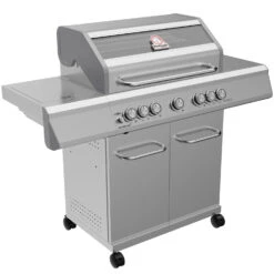 Grillfürst G521E 5-Brenner Edelstahl-Gasgrill - Eintracht Frankfurt Edition - Edelstahlroste