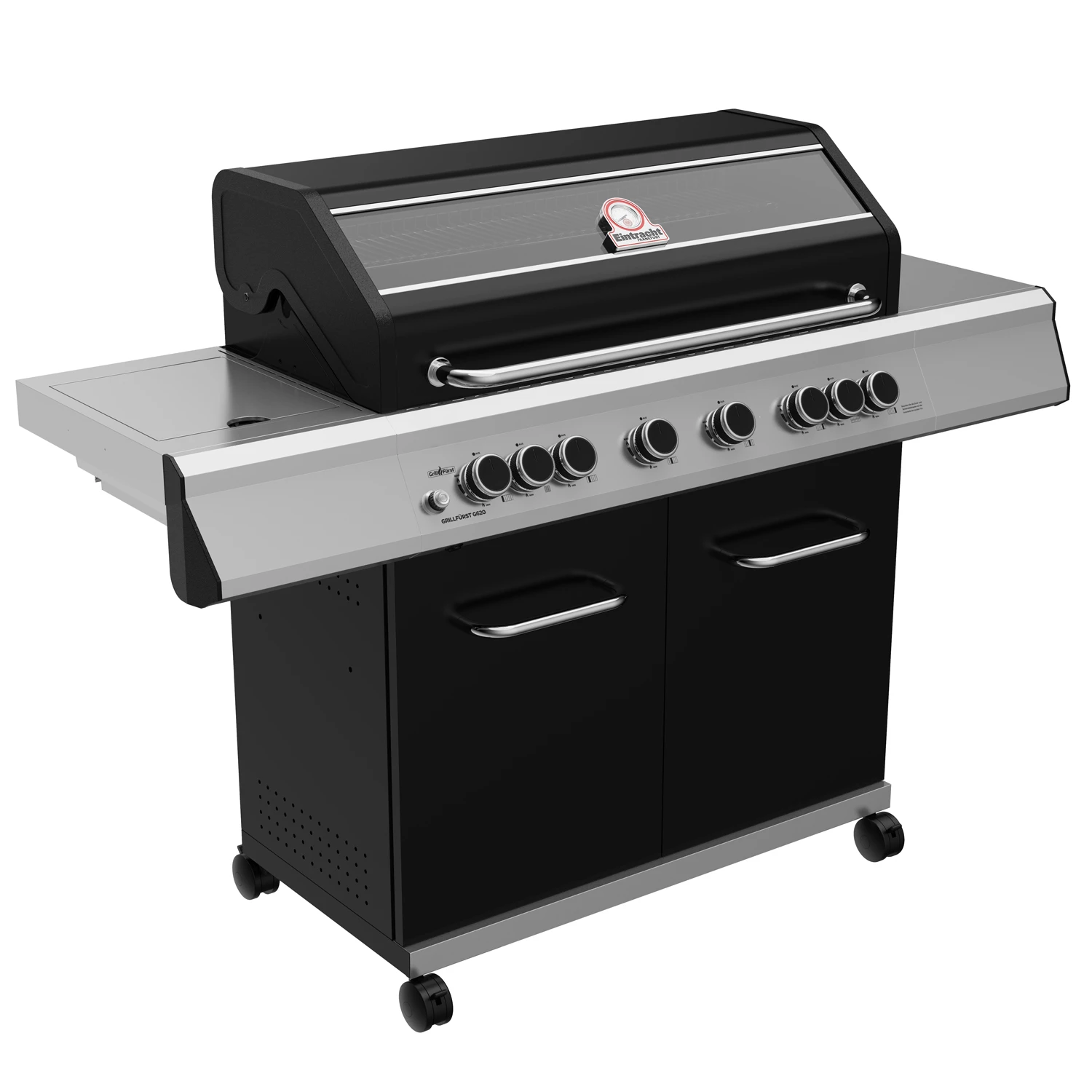Grillfürst G620E 6-Brenner Gasgrill - Eintracht Frankfurt Edition - Edelstahlroste 1 Grillfürst G620E 6-Brenner Gasgrill - Eintracht Frankfurt Edition - Edelstahlroste