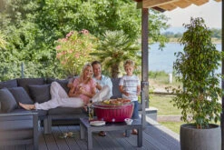 LotusGrill XXL - Holzkohle Grillstation - Feuerrot -Party-Bbq LotusGrill XXL Feuerrot ohne Wagen Tischgrill