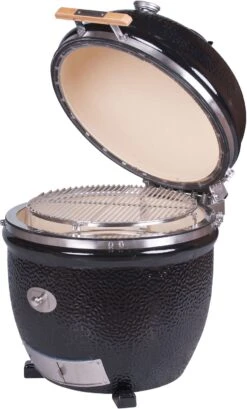 Monolith Grill LeCHEF BBQ GURU - PRO-Serie 2.0 Schwarz - OHNE Gestell Und Seitentische - Inkl. UltraQ Controller Set -Party-Bbq Monolith Keramik Grill BBQ Guru Le Chef PRO Serie 2 0 129031 3 1688034762