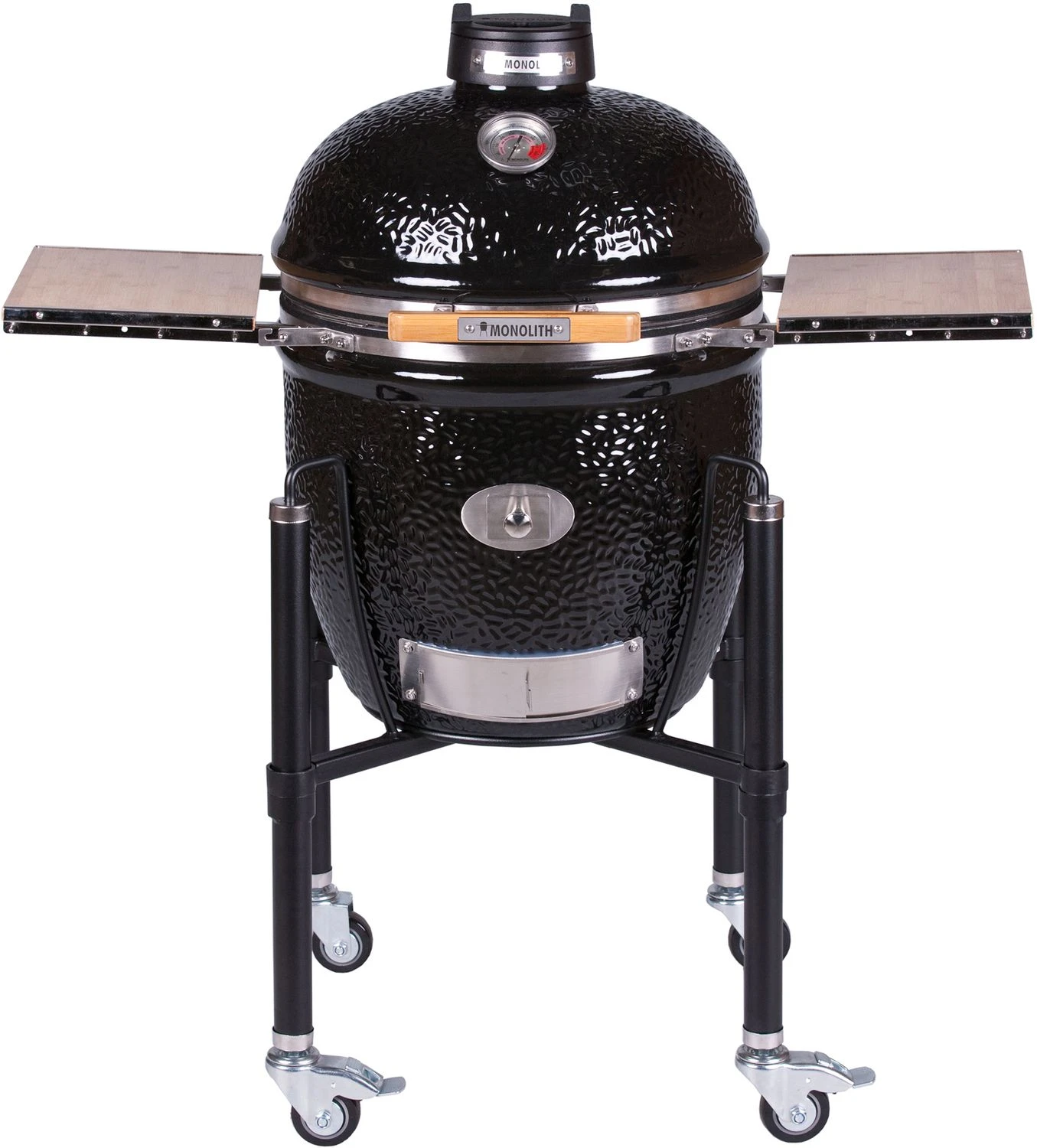 Monolith Grill CLASSIC PRO-Serie 2.0 Schwarz - MIT Gestell Und Seitentischen