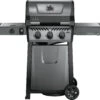 Napoleon Freestyle 365 Gasgrill, Graphit - Mit Seitenbrenner - Modell 2023 - X-DEAL Inkl. Abdeckhaube Und Gussplatte