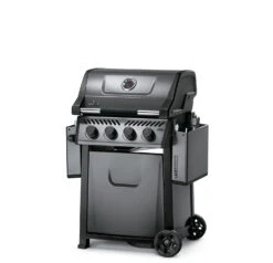 Napoleon Freestyle 425 Gasgrill, Graphit - Modell 2023 - X-DEAL Inkl. Drehspiess -Party-Bbq Napoleon Freestyle 425 Gasgrill Seiten abgeklappt