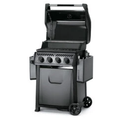 Napoleon Freestyle 425 Gasgrill, Graphit - Modell 2023 - X-DEAL Inkl. Drehspiess -Party-Bbq Napoleon Freestyle 425 Gasgrill Side Deckel offen