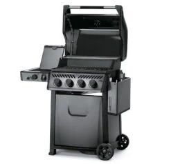 Napoleon Freestyle 425 Gasgrill, Graphit - Mit Sizzle Zone - Modell 2023 -Party-Bbq Napoleon Gasgrill Freestyle 425 Sizzle Zone Seite abgeklappt