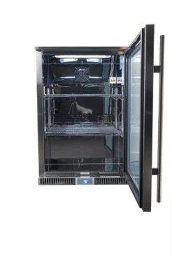 Napoleon Outdoor - Kühlschrank, 135 Liter, Rechtsdrehende Tür Mit Doppelverglasung Und LED Beleuchtung - Wasserdicht Nach IP24 -Party-Bbq Napoleon Kuehlschrank Outdoor Innenraum