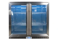 Napoleon Outdoor - Kühlschrank, 210 Liter, 2-türig Mit Doppelverglasung Und LED Beleuchtung - Wasserdicht Nach IP24 -Party-Bbq Napoleon Outdoor Kueche Kuehlschrank leer beleuchtet