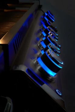 Napoleon Luxus Outdoor Küche Oasis 400 Mit Prestige Pro 825 Edelstahl Einbaugrill Ohne Vordefinierte Arbeitsplatte -Party-Bbq Napoleon PRestige PRO825 SafeytGlow Drehregler 1