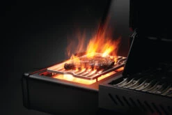 Napoleon Phantom Prestige 500 Gasgrill, Mattschwarz - Modell 2023 -Party-Bbq Napoleon Phantom Prestige 500 p500phm Detail side burner steak