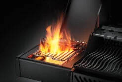 Napoleon Phantom Rogue SE 425 Gasgrill, Mattschwarz Mit Sizzle Zone Und Heckbrenner - Modell 2023 -Party-Bbq Napoleon Phantom Rogue RSE425SIBK 1PHM Detail Side Burnr Food