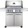 Napoleon Prestige 500 Edelstahl Gasgrill - Mit Safety Glow - X-DEAL Inkl. Grillthermometer, Schneidebrett Und Windschild Für SIZZLE ZONE