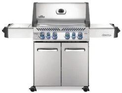 Napoleon Prestige 500 Edelstahl Gasgrill - Mit Safety Glow - X-DEAL Inkl. Grillthermometer, Schneidebrett Und Windschild Für SIZZLE ZONE