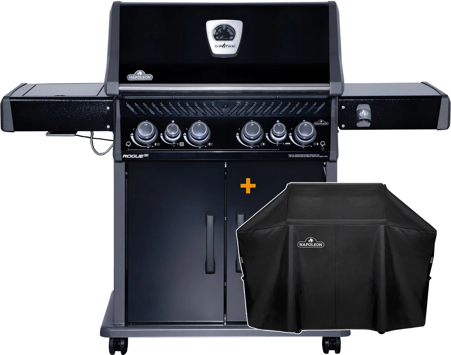 Napoleon Rogue SE 525 Gasgrill - All-black - Grillfürst Edition Inkl. Abdeckhaube - SMART Deal Inkl. Grillfürst Grill Control - Modell 2022 2 Napoleon Rogue SE 525 Gasgrill - All-black - Grillfürst Edition Inkl. Abdeckhaube - SMART Deal Inkl. Grillfürst Grill Control - Modell 2022 – Bild 2
