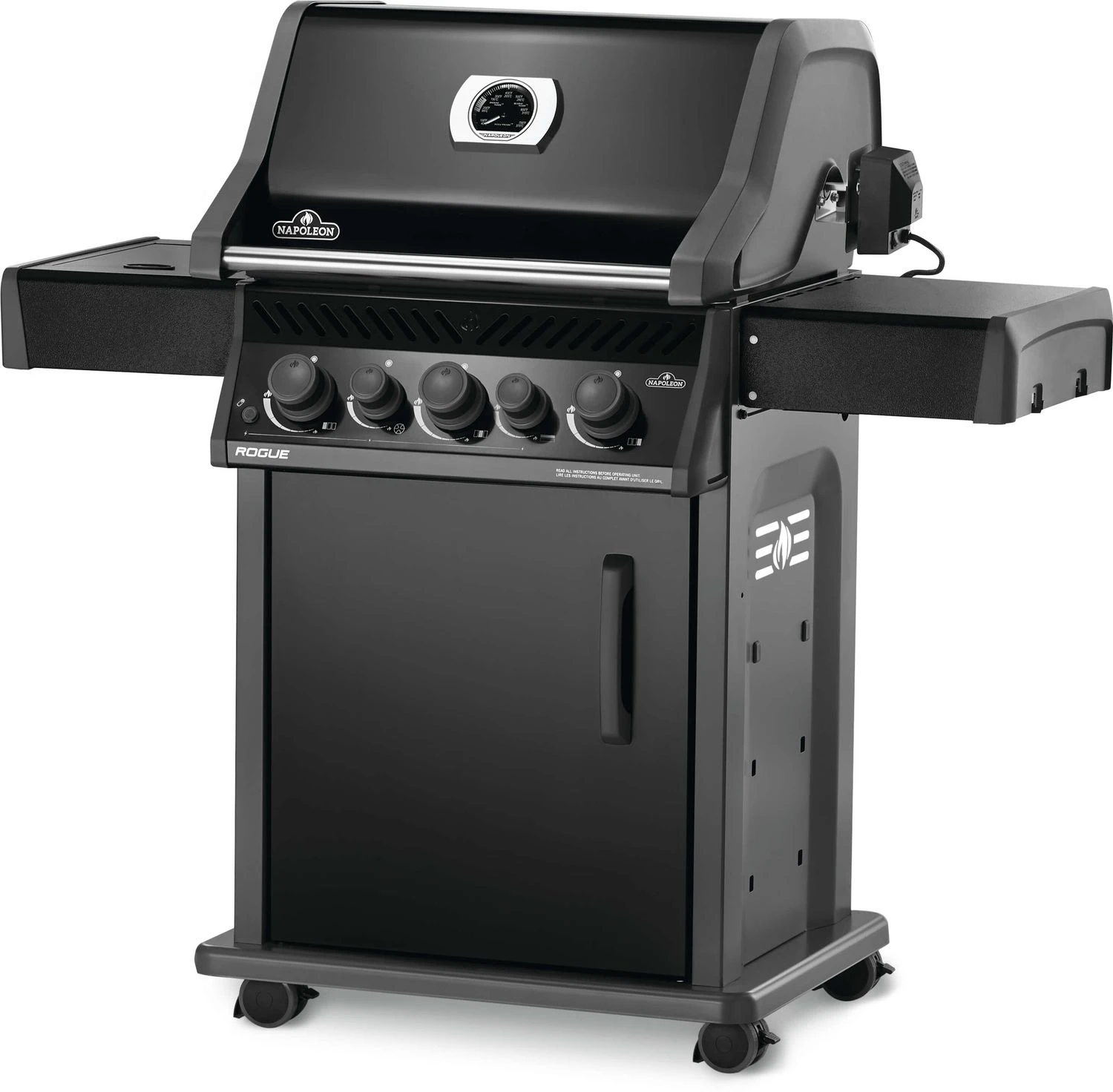 Napoleon Rogue 425 Gasgrill - All Black - Mit Seitenbrenner - Hero Modell 2023 Mit Heckbrenner Inkl. Drehspieß Und Abdeckhaube 3 Napoleon Rogue 425 Gasgrill - All Black - Mit Seitenbrenner - Hero Modell 2023 Mit Heckbrenner Inkl. Drehspieß Und Abdeckhaube – Bild 3