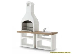 Palazzetti Outdoor Küche: Modul Grillkamin Brioni Inkl. Montagematerial -Party-Bbq Palazzetti Grillkamin Brioni Outdoor Kueche Kombi 3