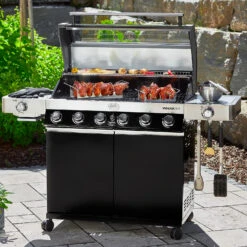 Rösle Gasgrill Videro G6-S VARIO+ Schwarz - Modell 2023 - Inkl. Abdeckhaube -Party-Bbq Roesle Gasgrill Videro G6 S Mood 5