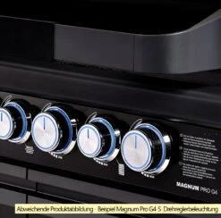 Rösle Gasgrill Magnum PRO G3 - X-DEAL Inkl. Abdeckhaube Und Gusseisen Grillplatte - Modell 2023 -Party-Bbq Roesle Magnum Pro Drehregler Beispiel G4 S 2