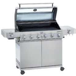 Rösle Edelstahl Gasgrill Videro G6-S VARIO+ - Limited Edition Modell 2023 - X-DEAL Inkl. Abdeckhaube Und Grillplatte 18 Rösle Edelstahl Gasgrill Videro G6-S VARIO+ - Limited Edition Modell 2023 - X-DEAL Inkl. Abdeckhaube Und Grillplatte -Party-Bbq Roesle Videro 25528 G6 S Edelstahl Deckel offen