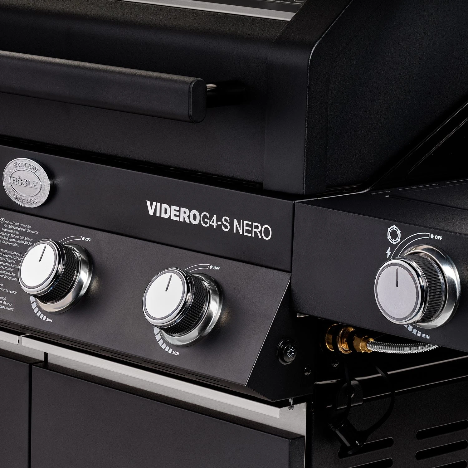 Rösle Gasgrill Videro G4-S Vario+ Nero Schwarz - Modell 2023 - X-DEAL Inkl. Abdeckhaube Und Grillplatte 8 Rösle Gasgrill Videro G4-S Vario+ Nero Schwarz - Modell 2023 - X-DEAL Inkl. Abdeckhaube Und Grillplatte – Bild 8