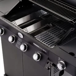 Rösle Gasgrill Videro G4-S Vario+ Nero Matt-schwarz - Modell 2023 -Party-Bbq Roesle Videro G4 S Vario NERO matt schwarz Gusseisenroste 1