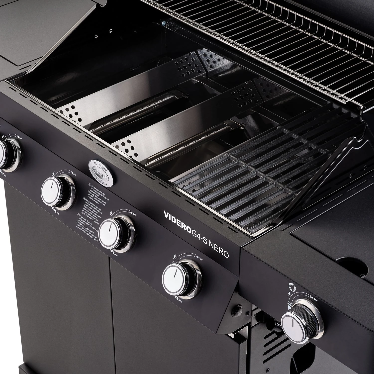 Rösle Gasgrill Videro G4-S Vario+ Nero Schwarz - Modell 2023 - X-DEAL Inkl. Abdeckhaube Und Grillplatte 10 Rösle Gasgrill Videro G4-S Vario+ Nero Schwarz - Modell 2023 - X-DEAL Inkl. Abdeckhaube Und Grillplatte – Bild 10