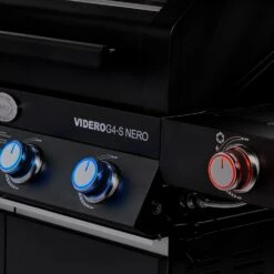 Rösle Gasgrill BBQ-Station Videro G4-S Vario+ Nero Schwarz - Modell 2023 - X-DEAL Inkl. Abdeckhaube -Party-Bbq Roesle Videro G4 S Vario NERO matt schwarz beleuchtet 3