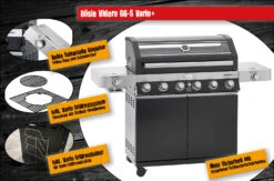 Rösle Gasgrill Videro G6-S VARIO+ - Modell 2023 - X-DEAL Inkl. Abdeckhaube Und Grillplatte -Party-Bbq Roesle Videro G6 S Vario Highlights 1