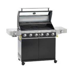 Rösle Gasgrill Videro G6-S VARIO+ - Modell 2023 - X-DEAL Inkl. Abdeckhaube Und Grillplatte -Party-Bbq Roesle Videro G6 S Vario schwarz 25527 Deckel 1
