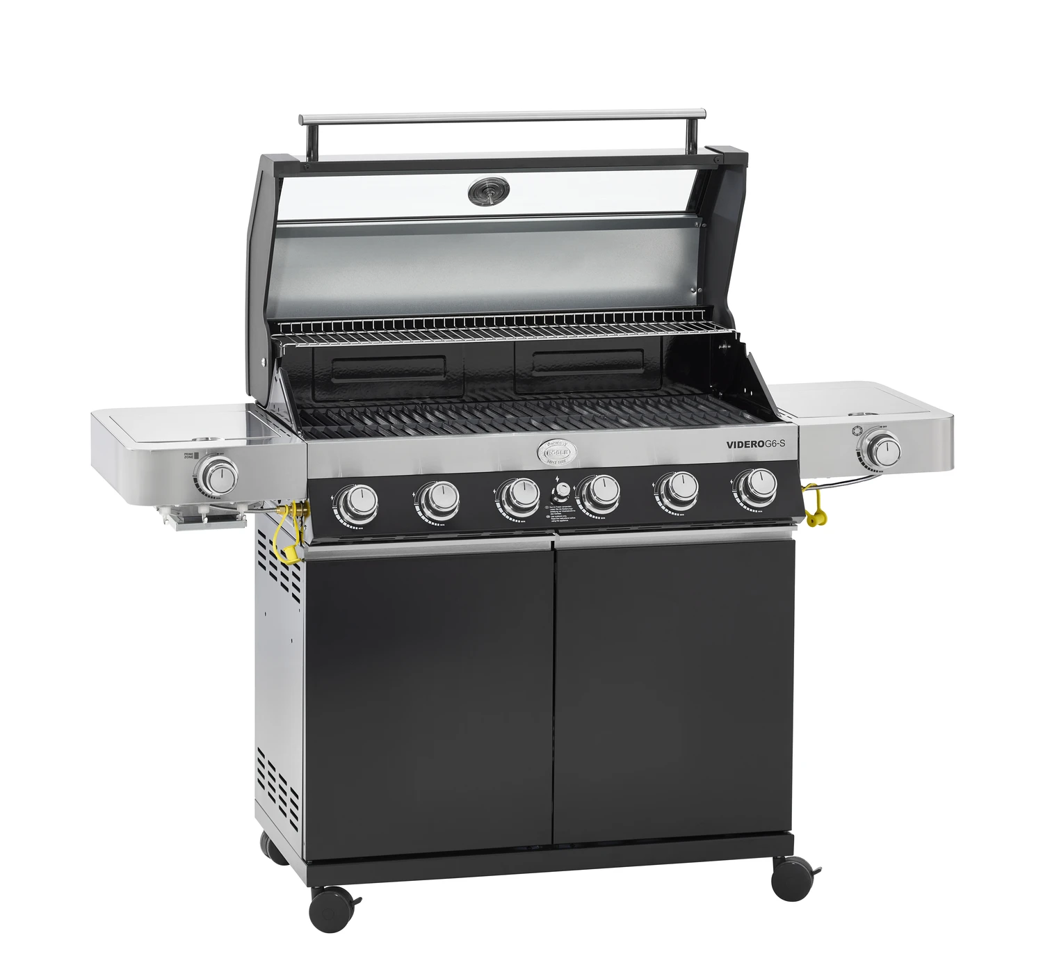 Rösle Gasgrill Videro G6-S VARIO+ Schwarz - Modell 2023 - SMART Deal Inkl. Grillfürst Grill Control + Abdeckhaube Und Grillplatte 6 Rösle Gasgrill Videro G6-S VARIO+ Schwarz - Modell 2023 - SMART Deal Inkl. Grillfürst Grill Control + Abdeckhaube Und Grillplatte – Bild 6