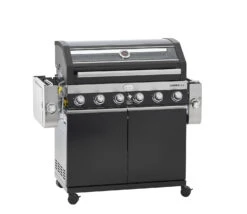 Rösle Gasgrill Videro G6-S VARIO+ - Modell 2023 - X-DEAL Inkl. Abdeckhaube Und Grillplatte -Party-Bbq Roesle Videro G6 S Vario schwarz 25527 klappbar 1