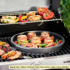 Rösle Gasgrill Videro G3-S VARIO+ Schwarz - Modell 2023 - X-DEAL Inkl. Abdeckhaube Und Grillplatte -Party-Bbq Roesle Videro Gasgrill Vario Grillrost Mood 4