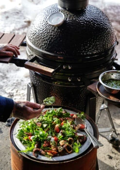 The Bastard Keramikgrill Classic Medium - Complete - Schwarz Glänzend - Modell 2023 -Party-Bbq The Bastard Classic Medium Keramikgrill Deckel